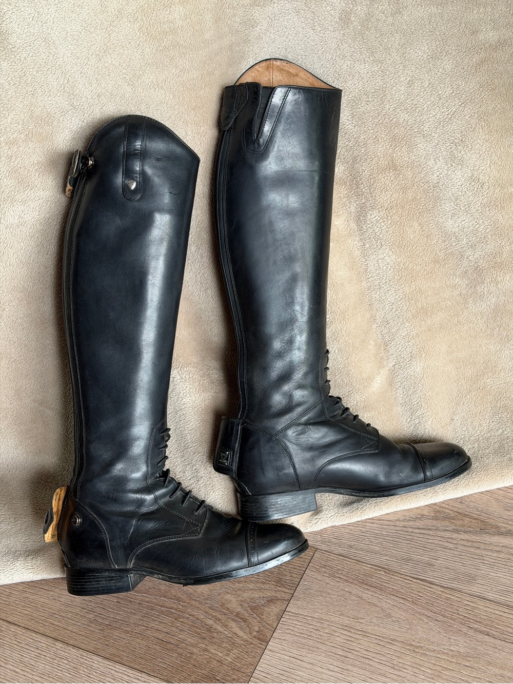 Ariat Black Leather Tall Riding Boots 8B